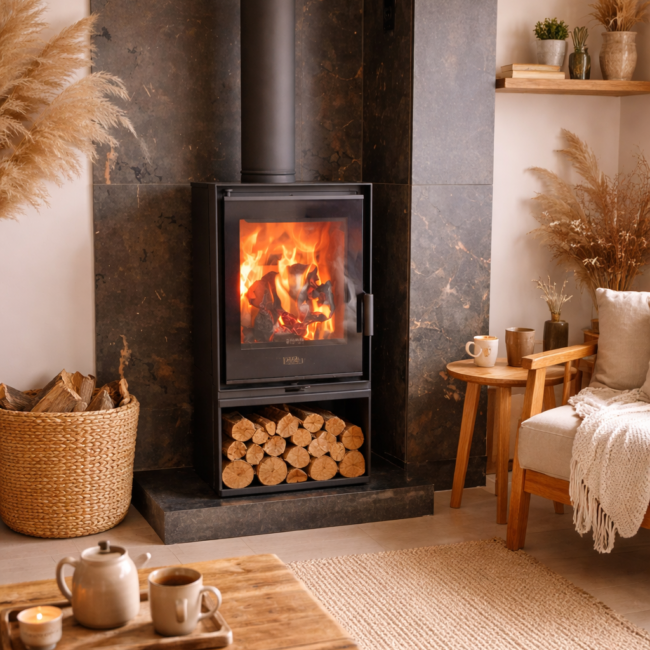 lareira bage com lenheiro